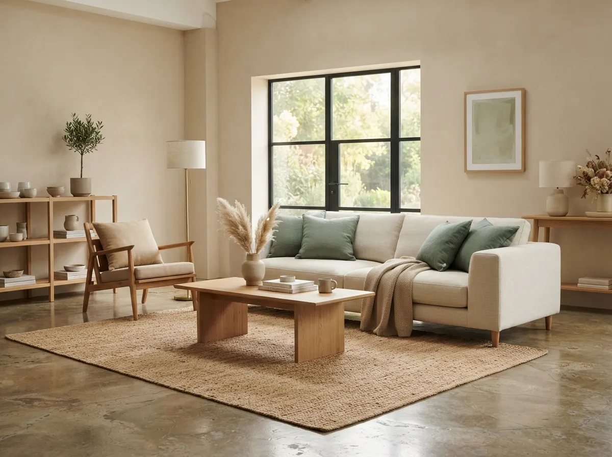 16. Eucalyptus Green and Beige