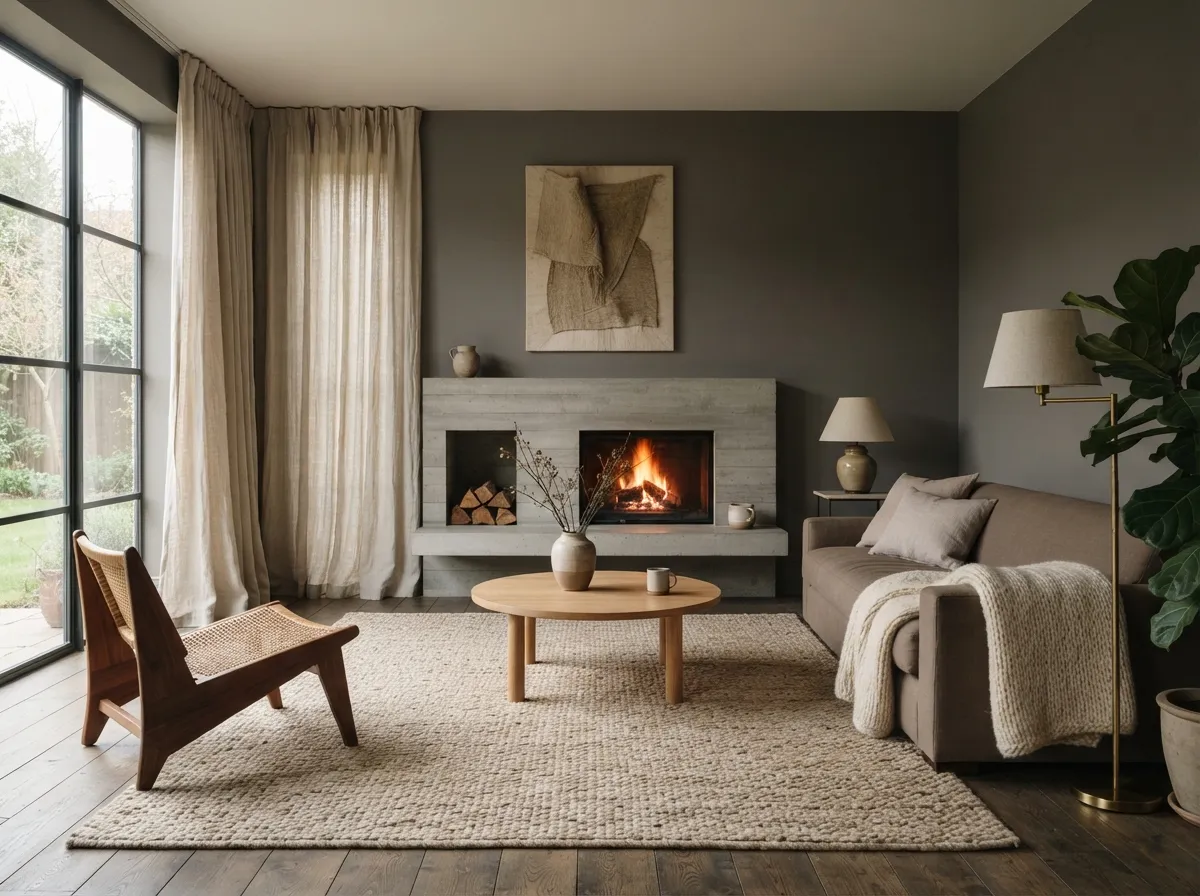 24. Warm Pewter and Ecru