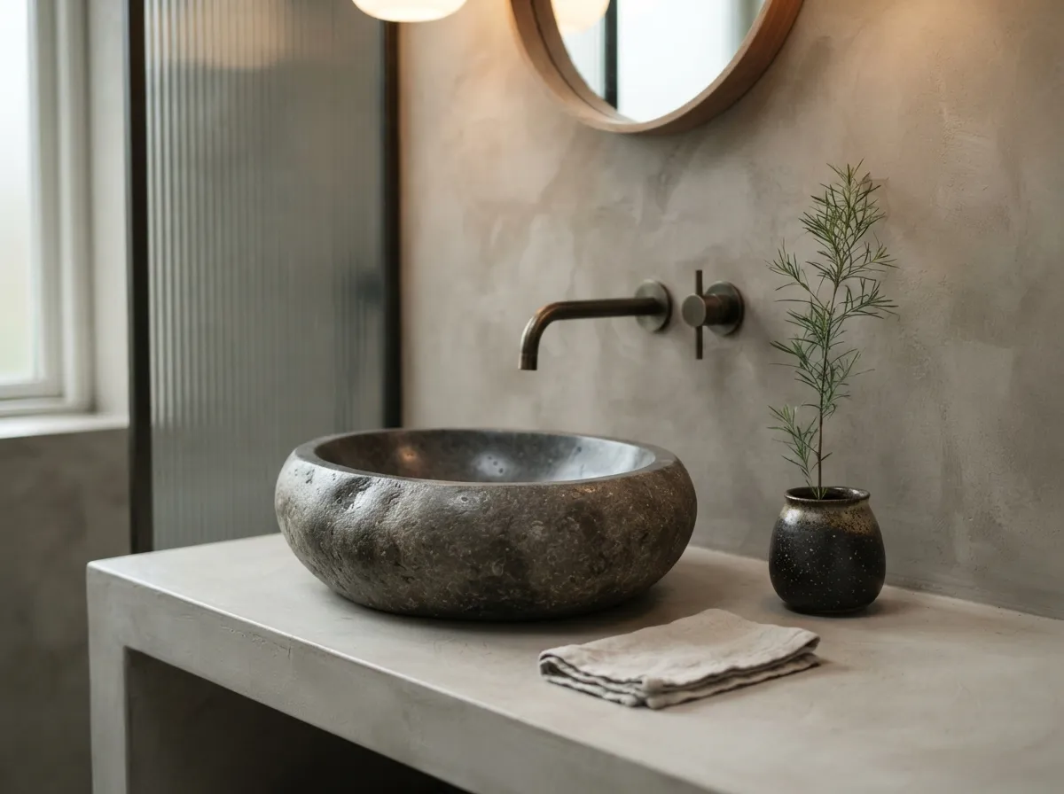 2. Stone Sink Basins