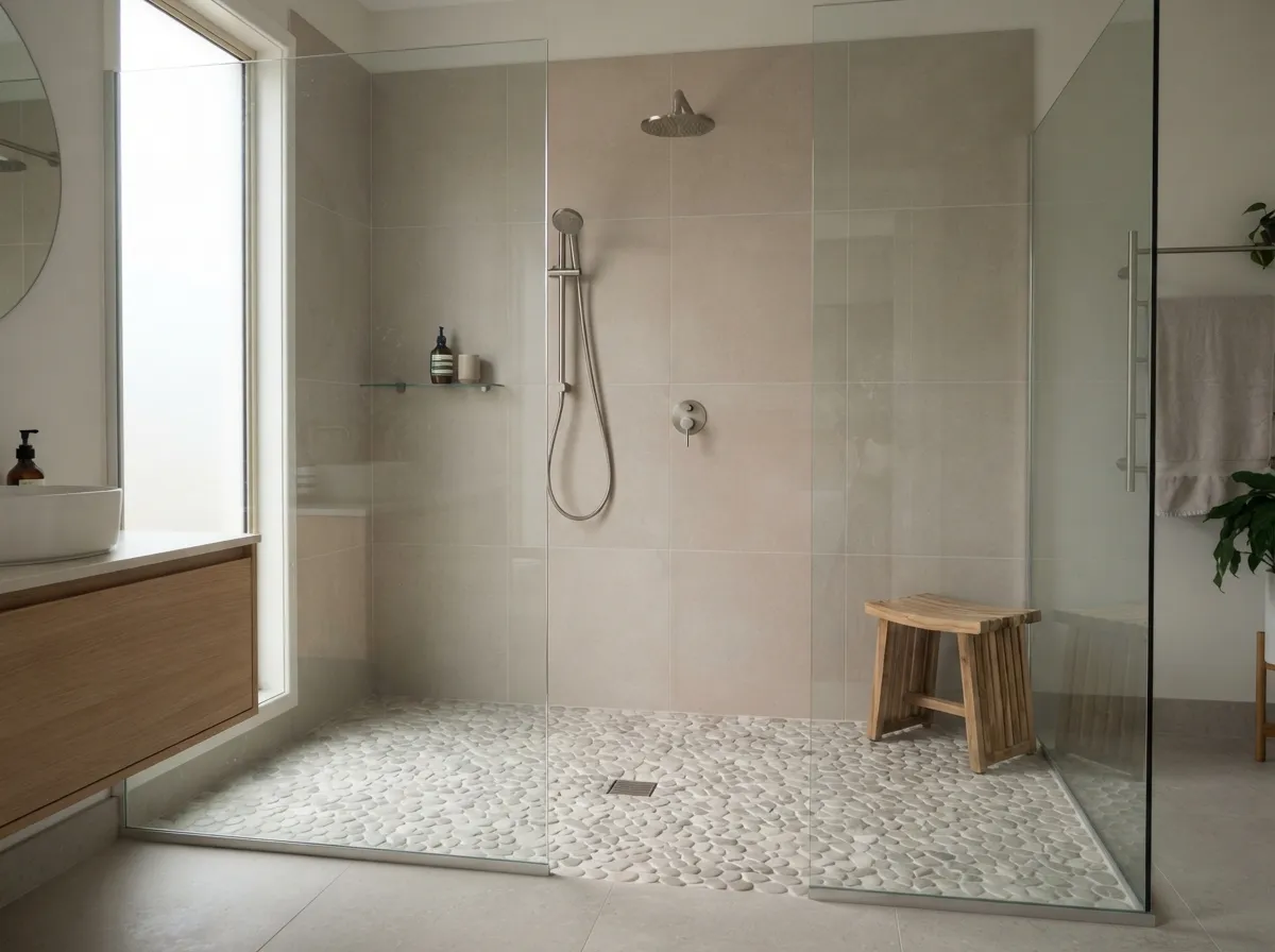 28. Stone Shower Floors