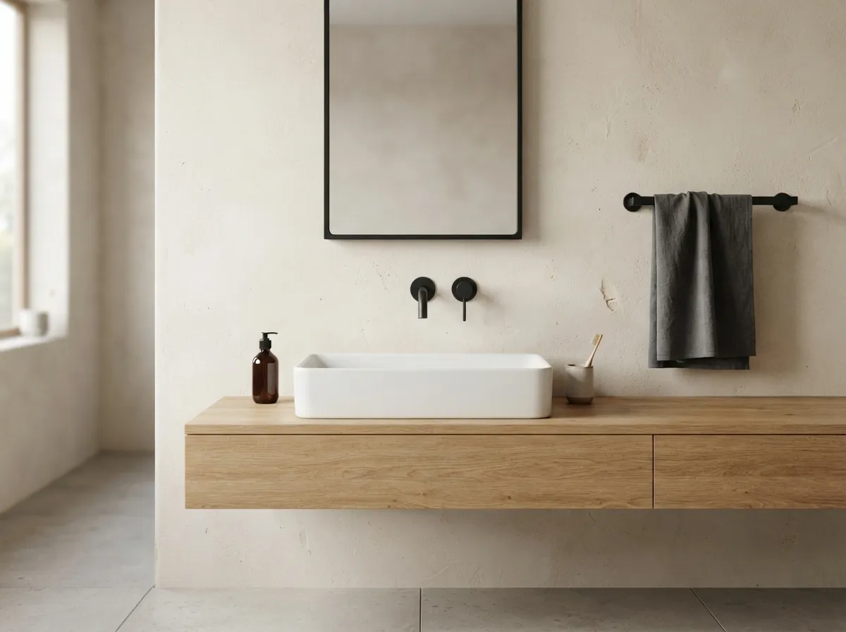 3. Matte Black Fixtures