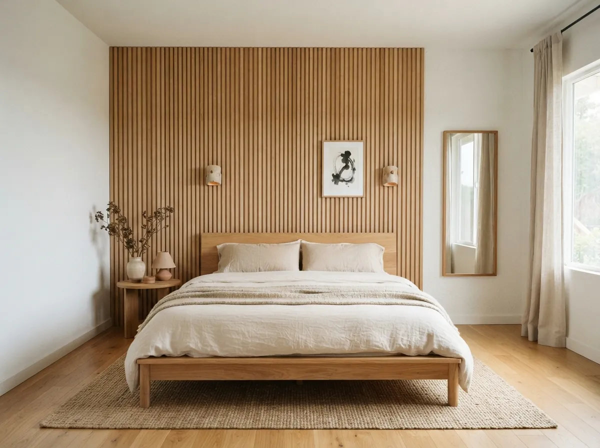 18. Wood Slat Wall Accents