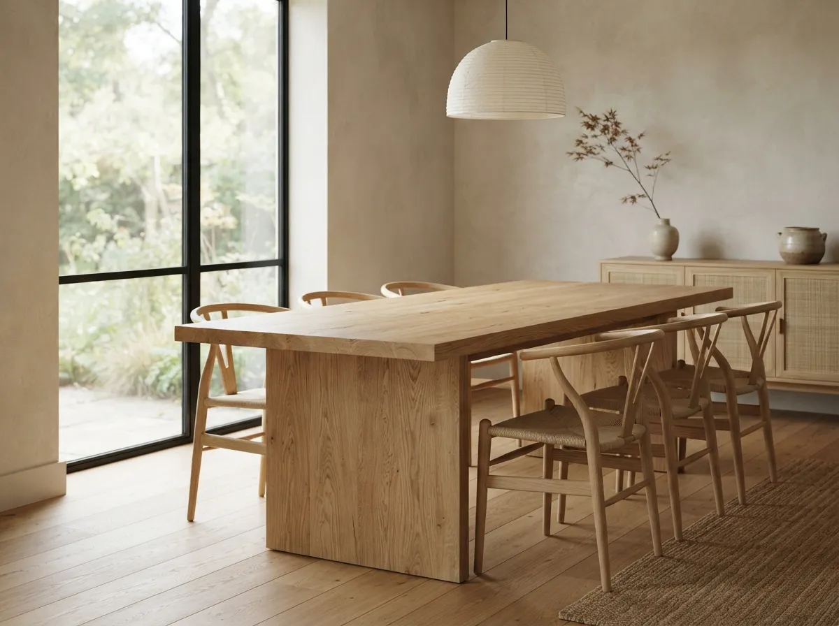 1. Focus on a Solid Wood Dining Table