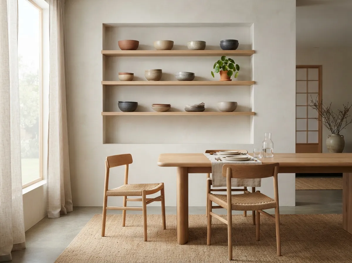 13. Maintain Decluttered Open Shelving