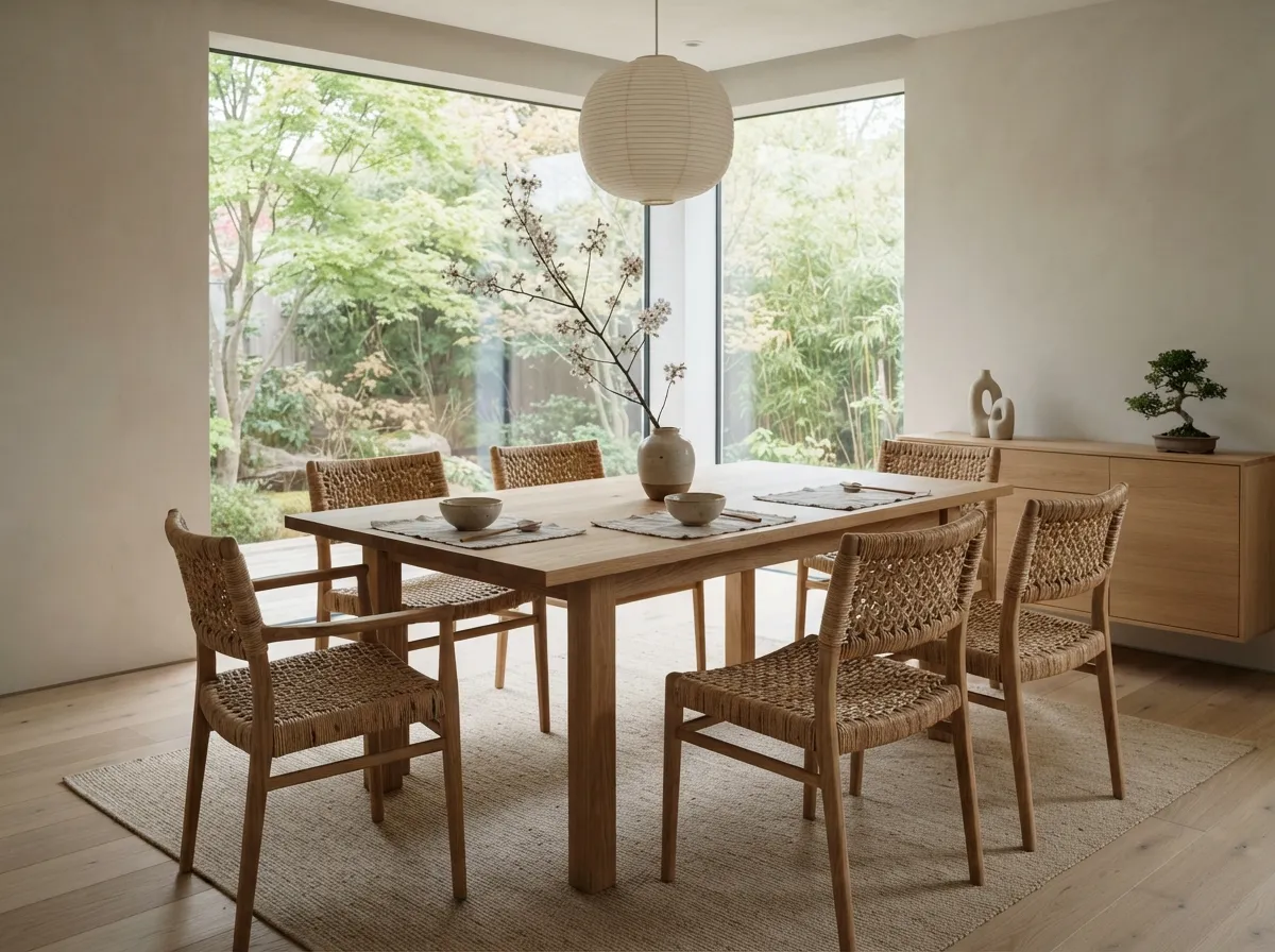 2. Incorporate Woven Rattan Dining Chairs