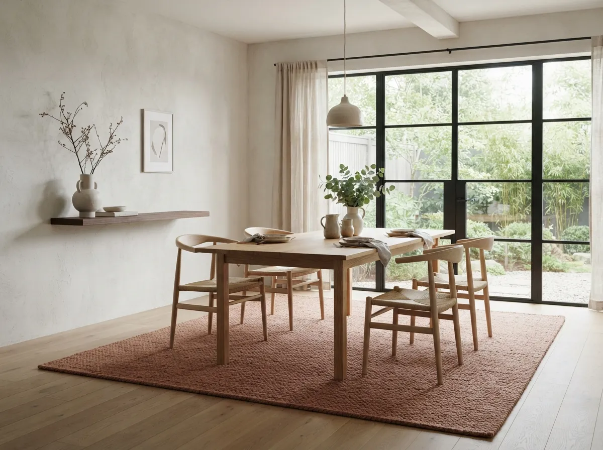 21. Ground the Space with an Earthy Tones Rug
