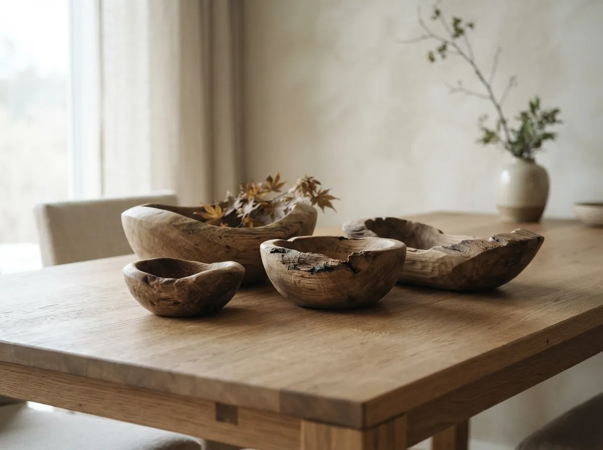 23. Showcase Sculptural Wooden Bowls