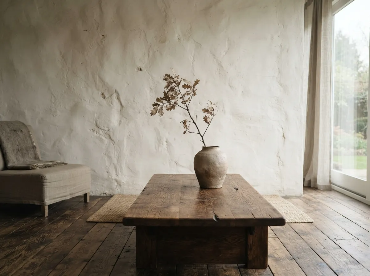 21. Textural Richness in Wabi-Sabi: Imperfect Finishes and Patina