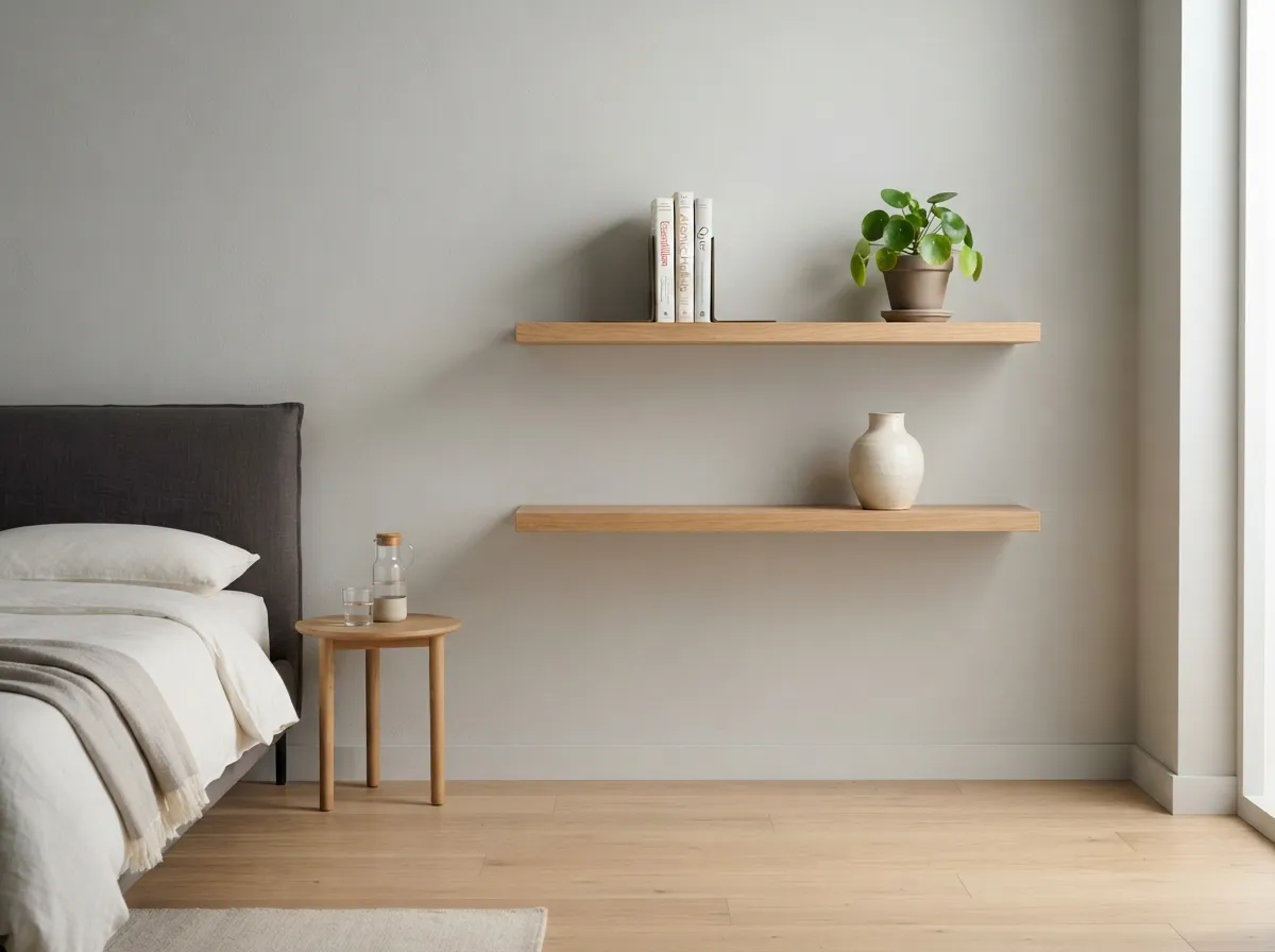 6. Utilize Vertical Space with Wall-Mounted Shelves