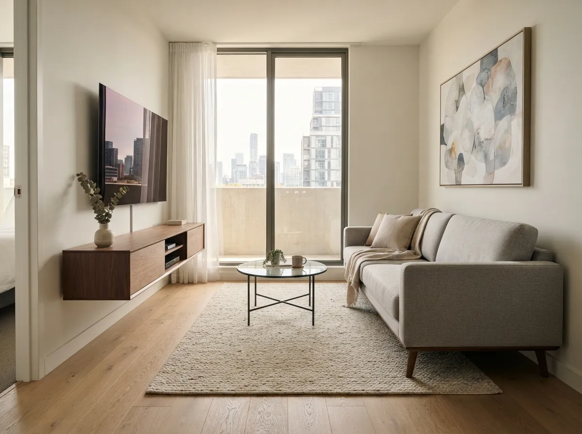 12. Opt for Wall-Mounted or Legged Furniture