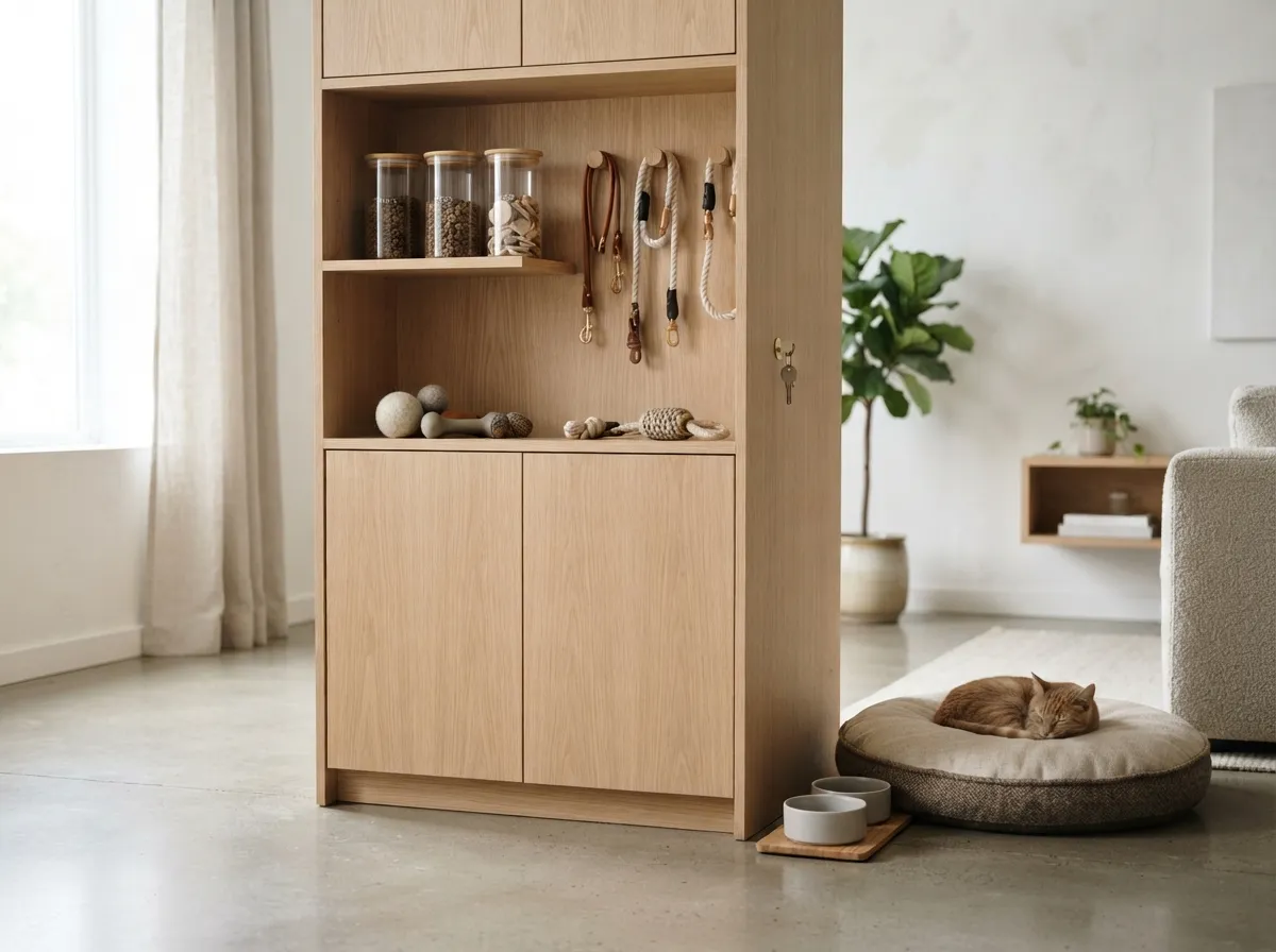 1. Prioritize Vertical Storage for Pet Supplies