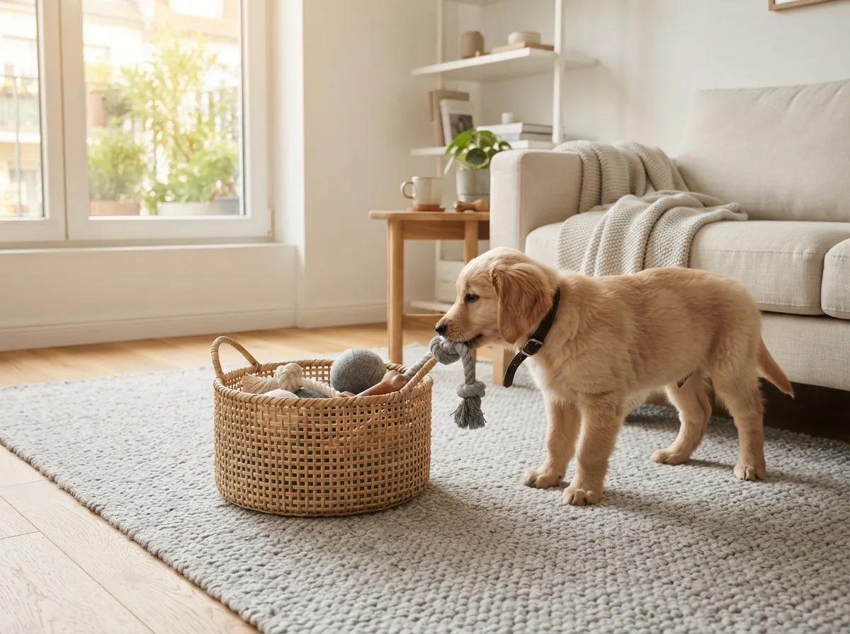 10. Store Pet Toys in Decorative Baskets