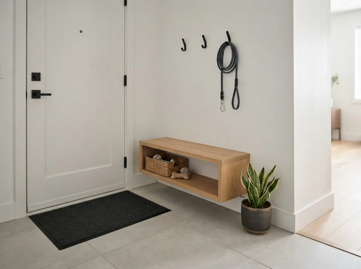 28. Designate a Mudroom-Style Entryway for Paws