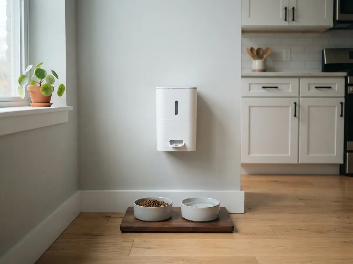 31. Use Wall-Mounted Dispensers for Pet Food