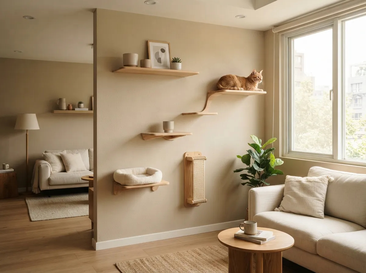 5. Use Wall-Mounted Shelves for Cat Perches