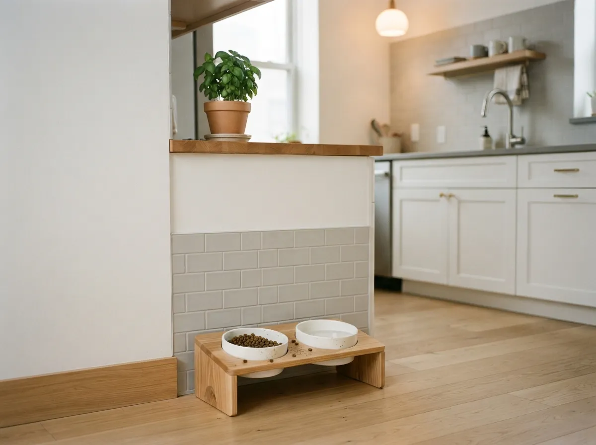 7. Designate a Specific Feeding Station Nook