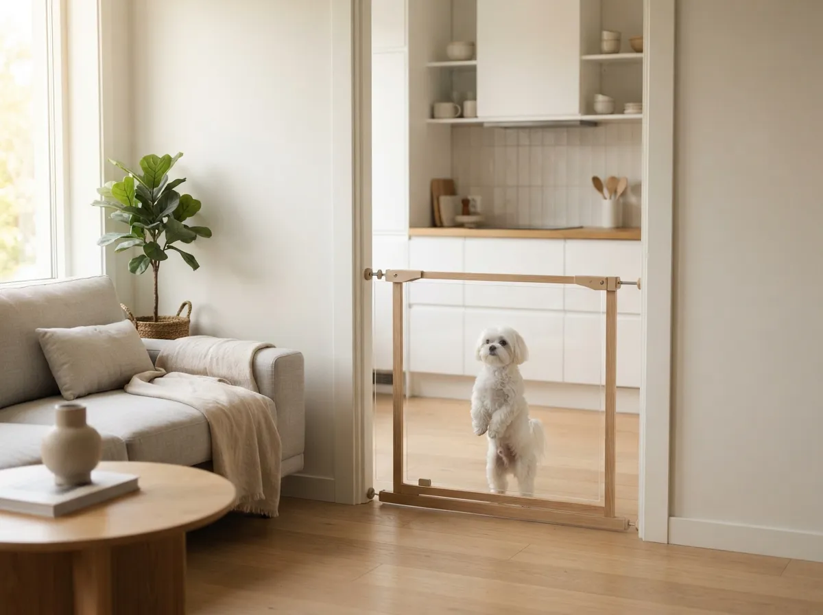 8. Install Easy-Clean Pet Gates or Barriers