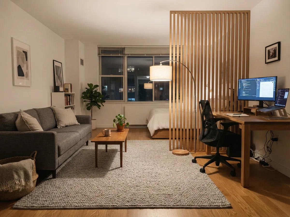 11. Crafting Visual Separation Using Rugs and Screens