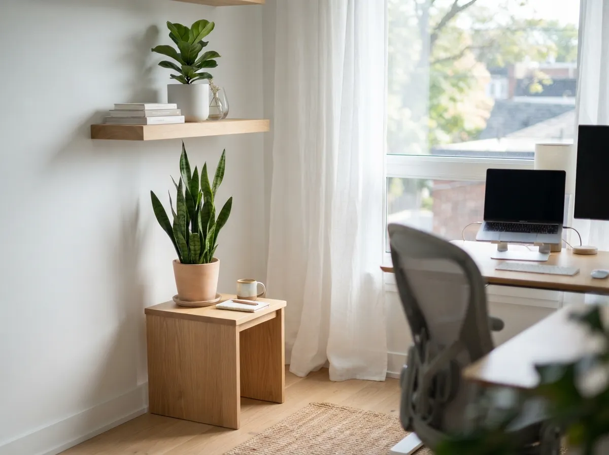 13. Bringing Nature Indoors with Minimalist Greenery
