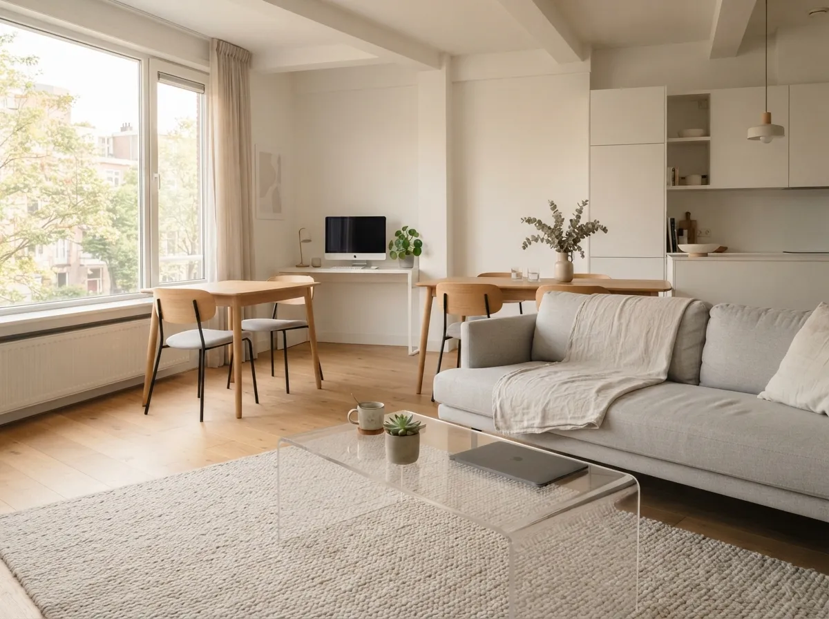 15. Opting for Light and Transparent Furniture Pieces