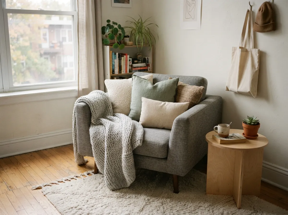 7. Add Warmth with Textiles