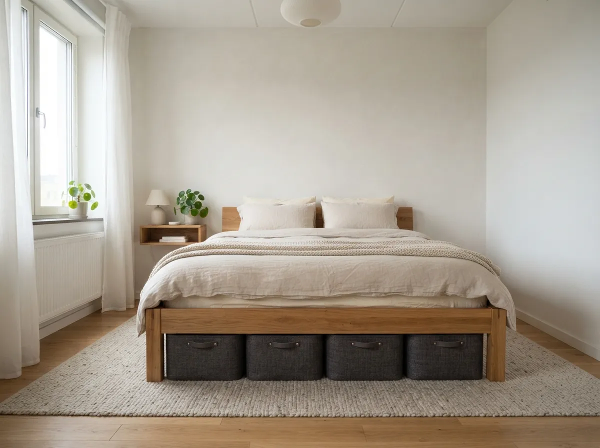 12. Maximize Storage with Under-Bed Bins