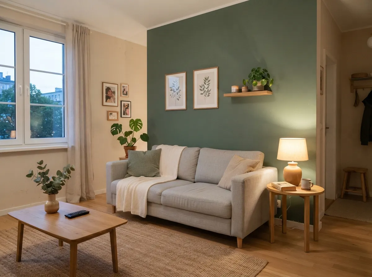 4. Paint an Accent Wall with Sample Pots