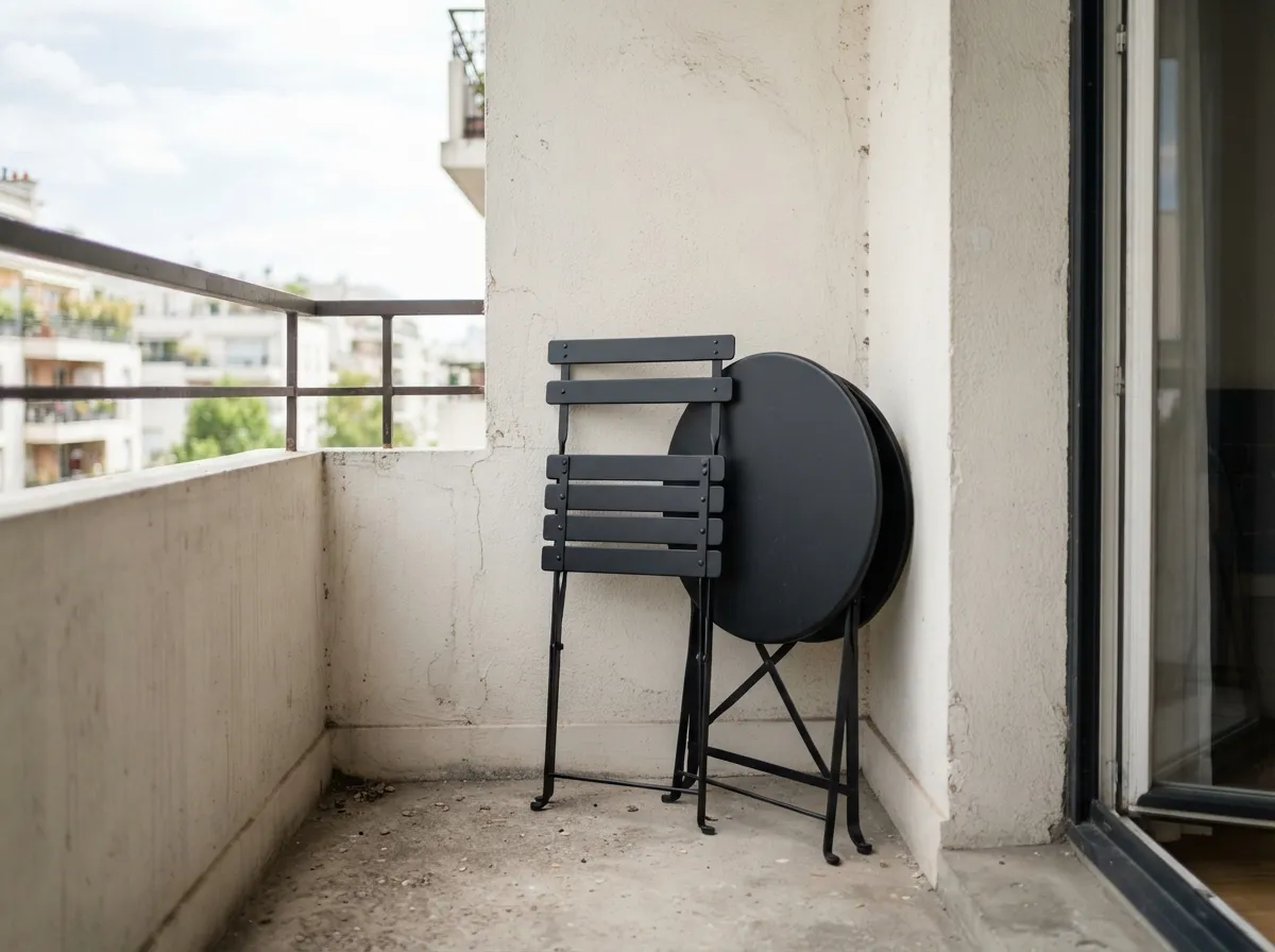 12. Slim Profile Folding Chairs for Tight Corners