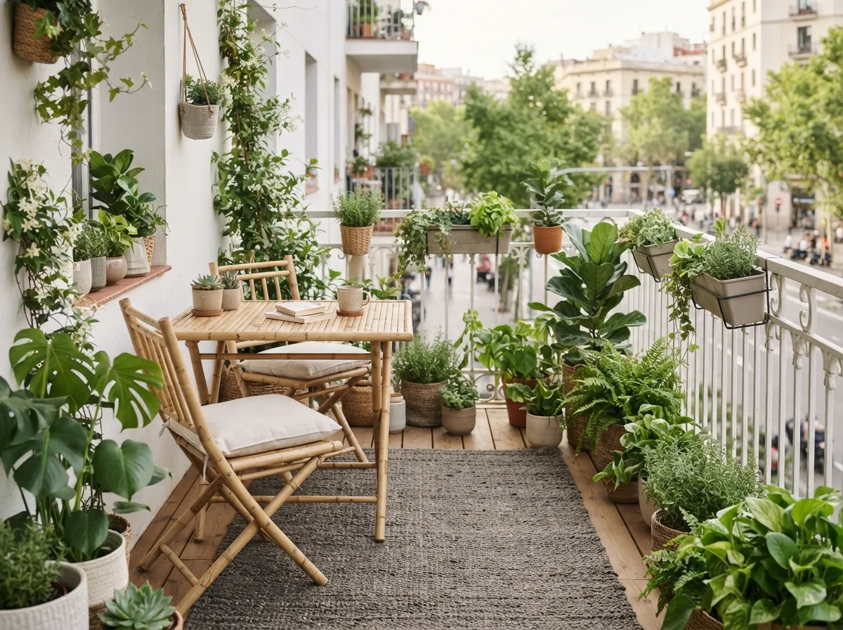 16. Bamboo Folding Furniture for Natural, Warm Aesthetics