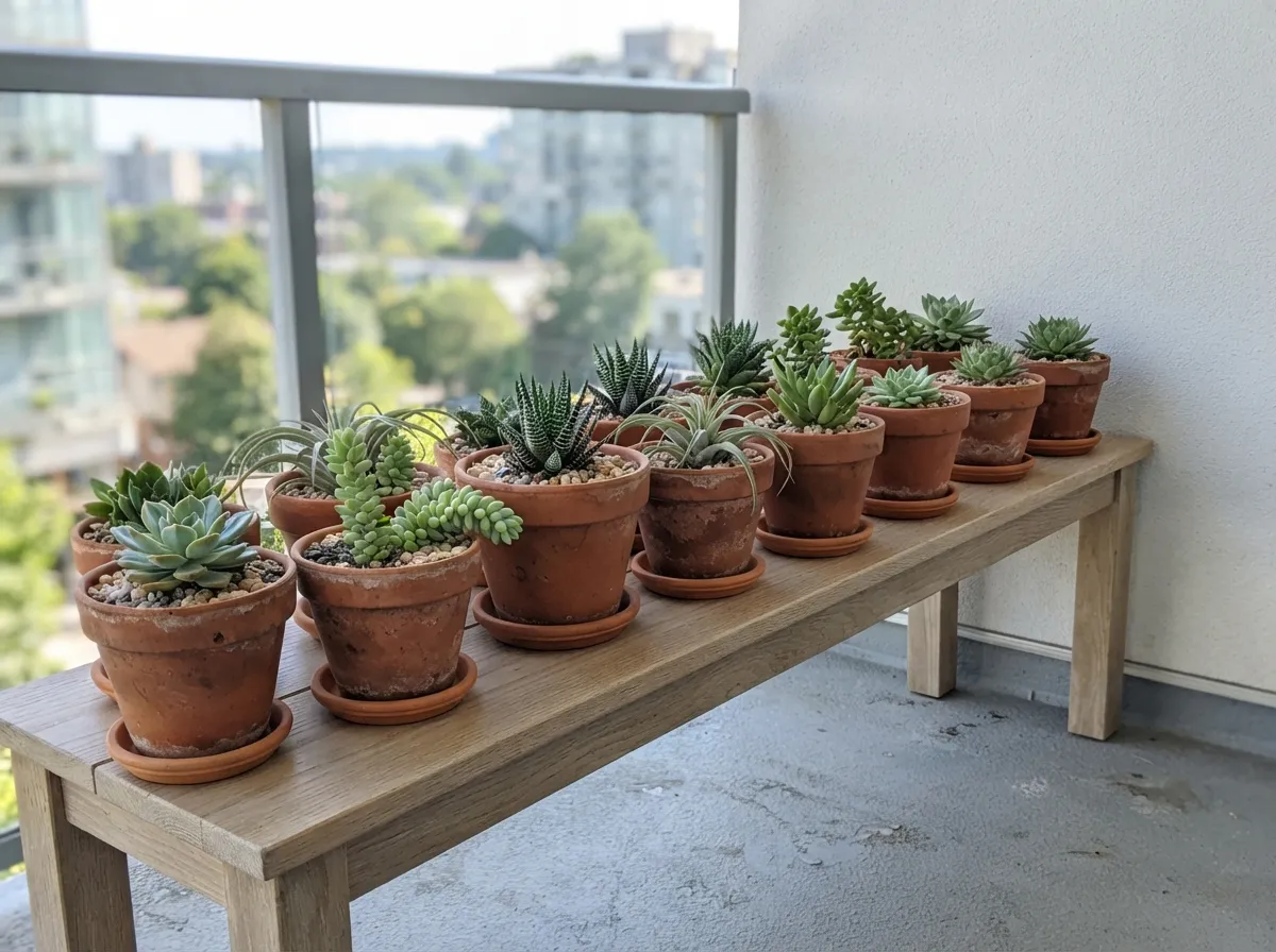 15. Stick to Uniform Clay Pots