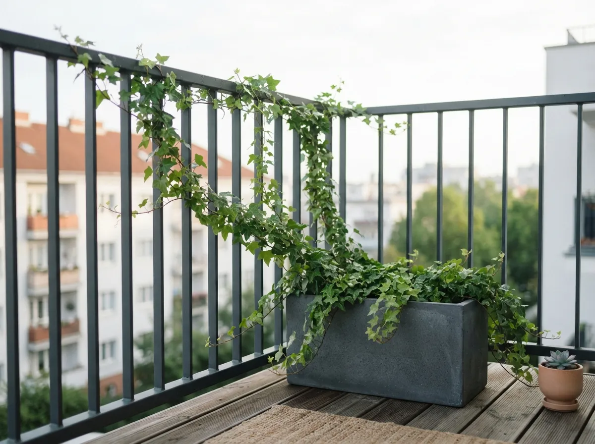 28. Frame the Railing with Climbing Ivy
