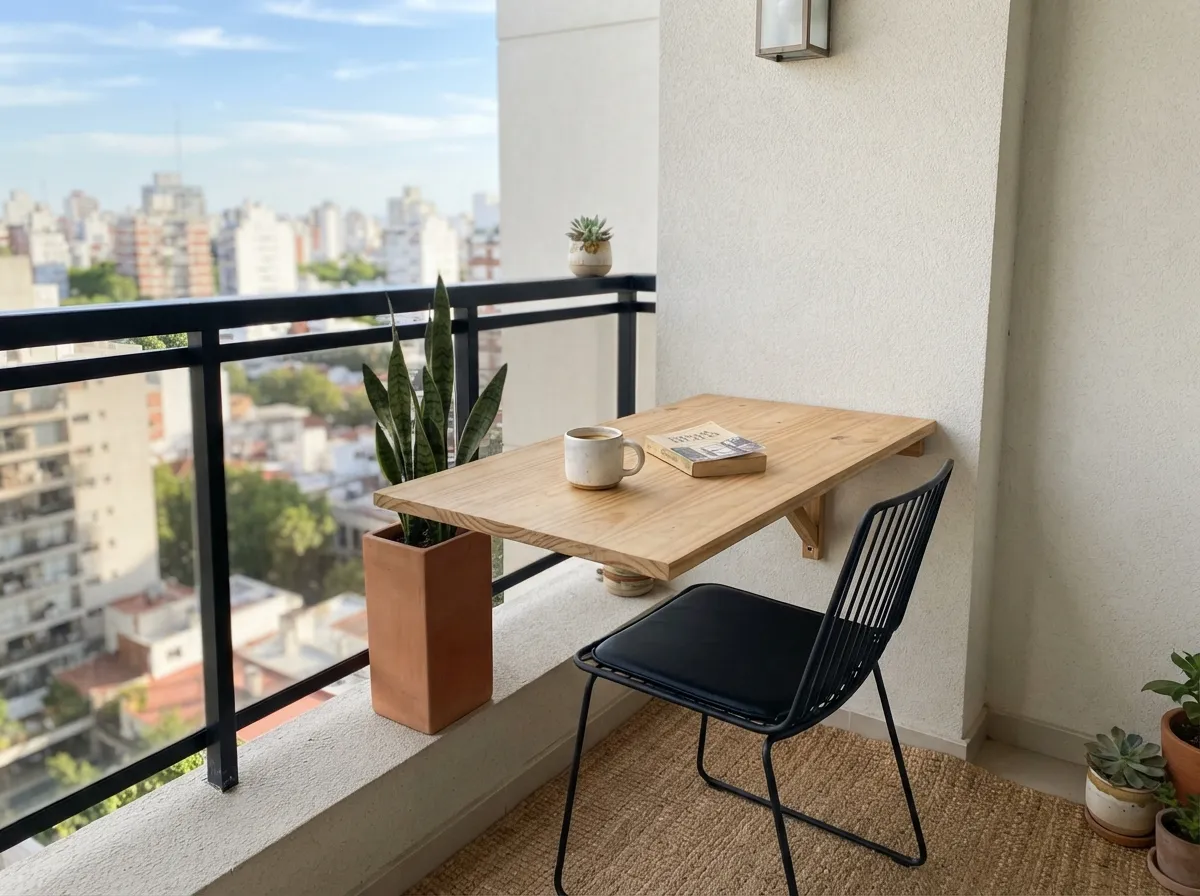 12. Wall-Mounted Folding Table for Versatile Use