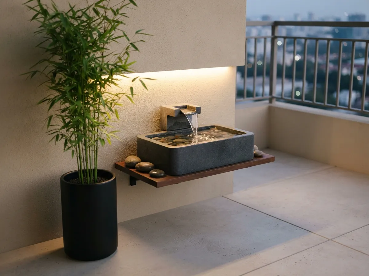 17. Small Water Feature for Soothing Sounds