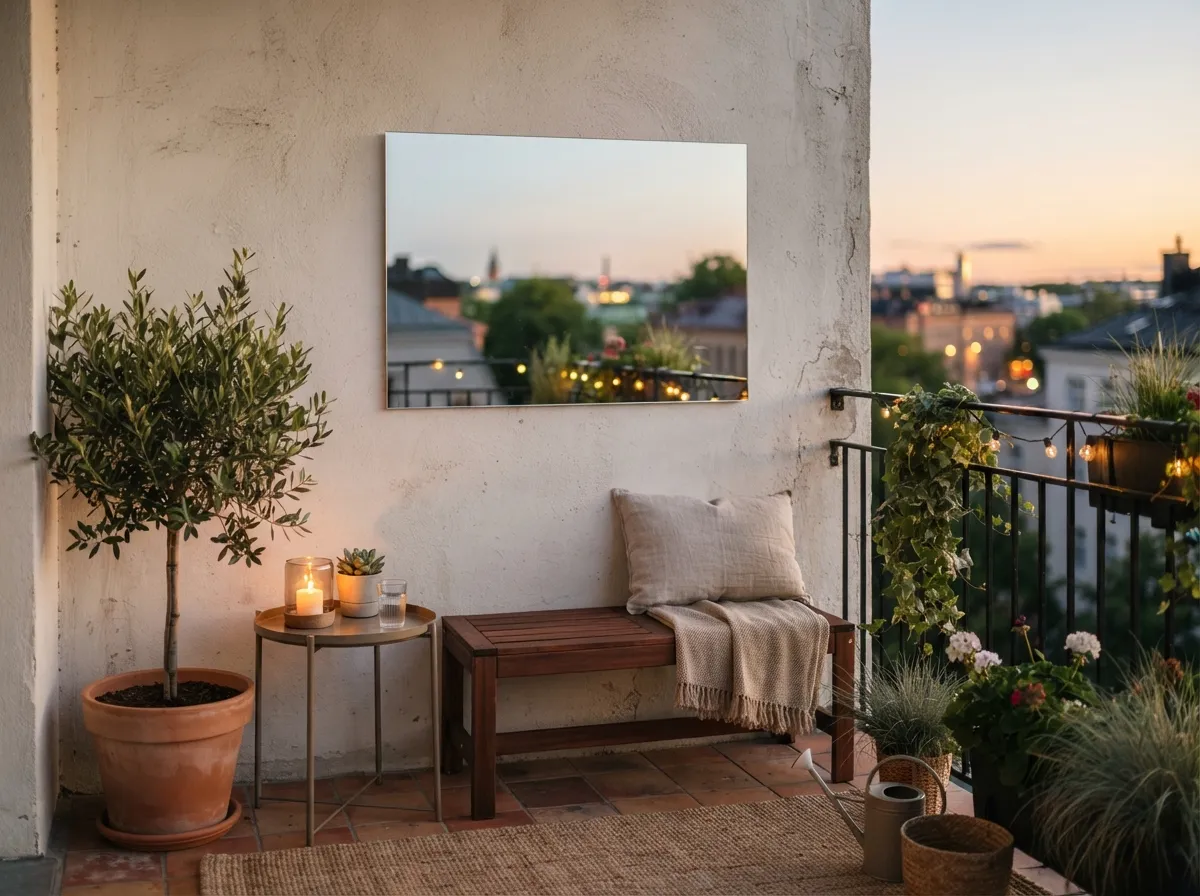 25. Hang a Simple Mirror to Expand Space