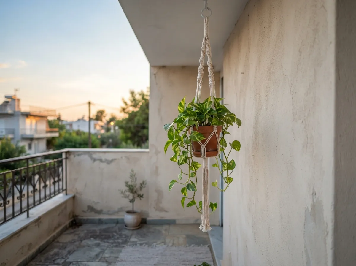 7. Hang a Simple Macrame Planter