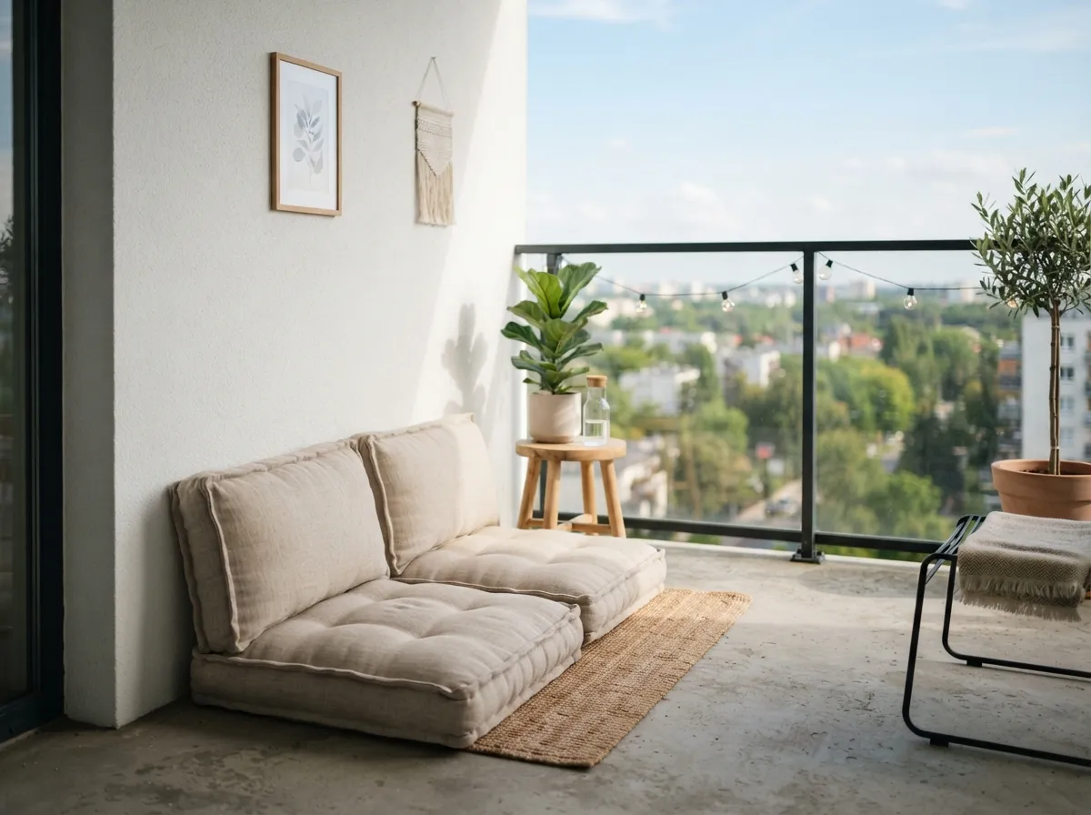 4. Use floor cushions instead of bulky chairs