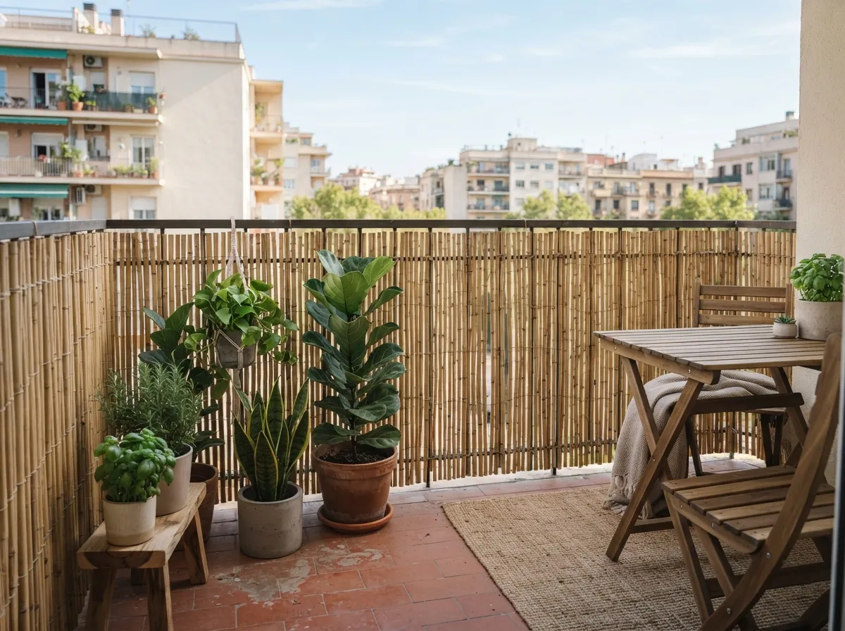 7. Install bamboo privacy fencing rolls