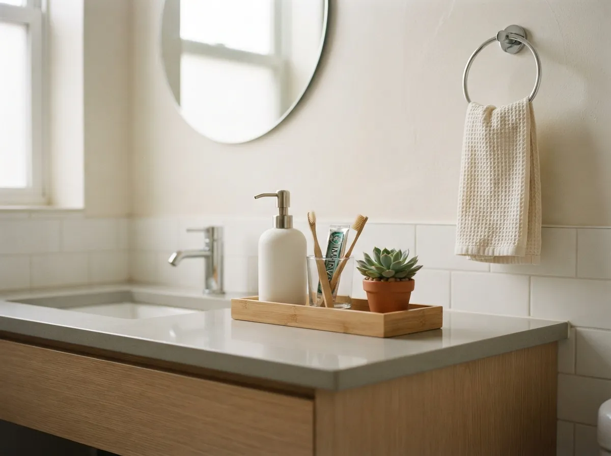 1. Streamline Toiletries with Shared Organizers