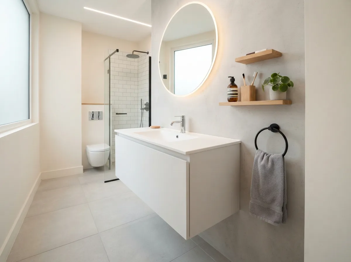 3. Opt for a Slim-Profile Vanity