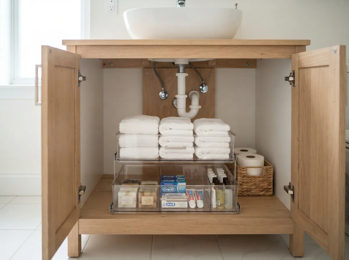 4. Utilize Under-Sink Storage Solutions