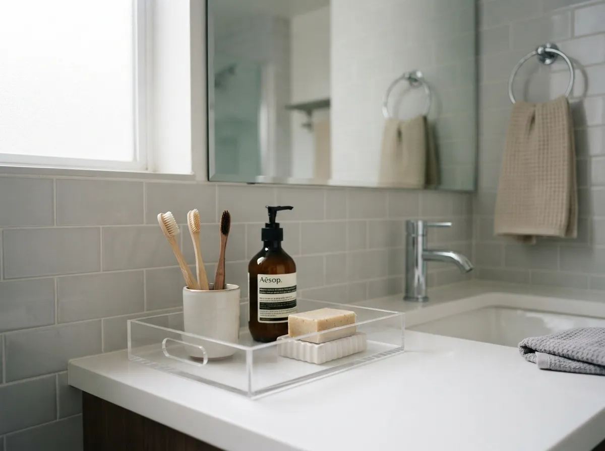 6. Implement Clear Countertop Trays