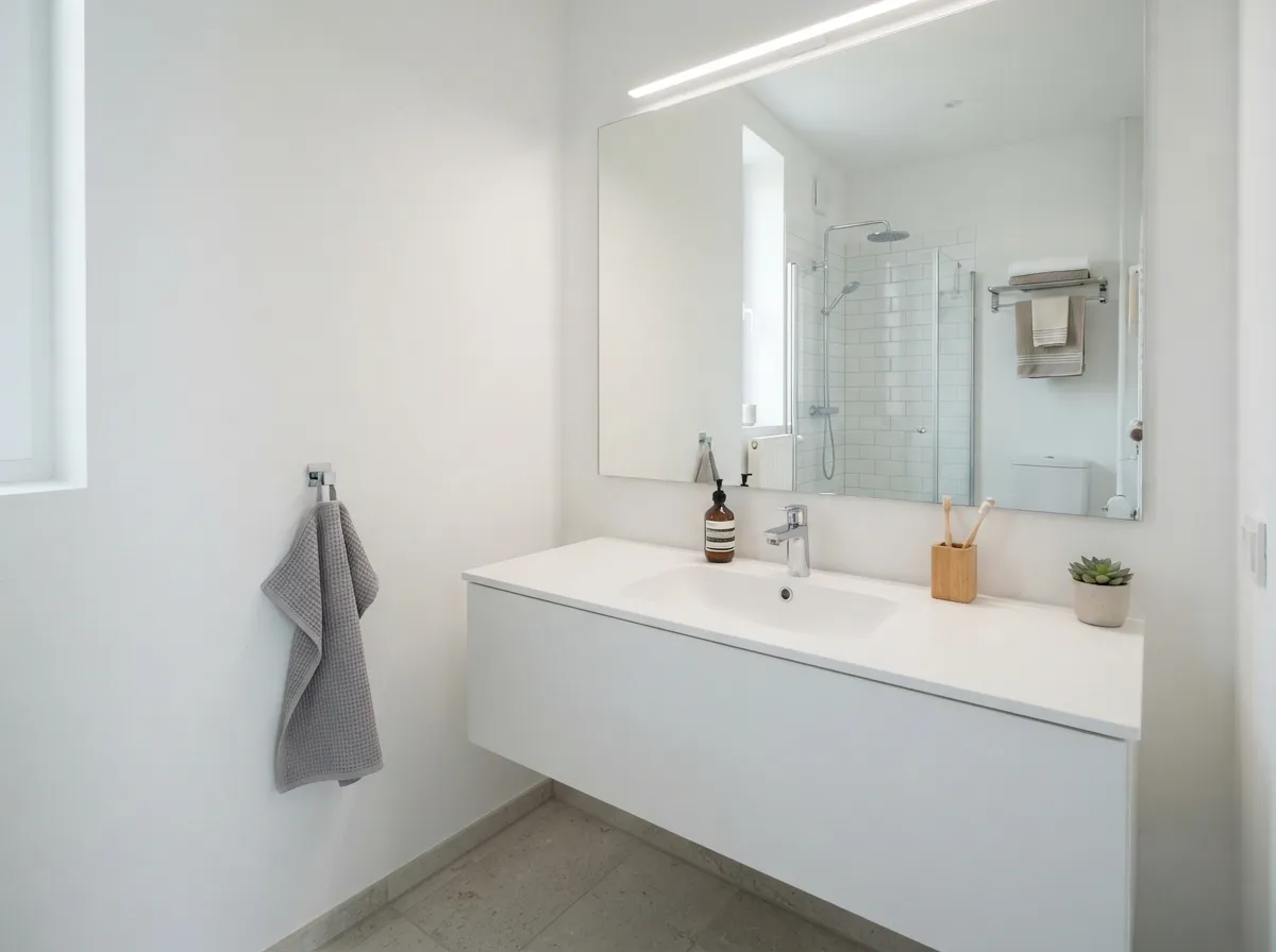 9. Hang a Large Mirror to Amplify Space