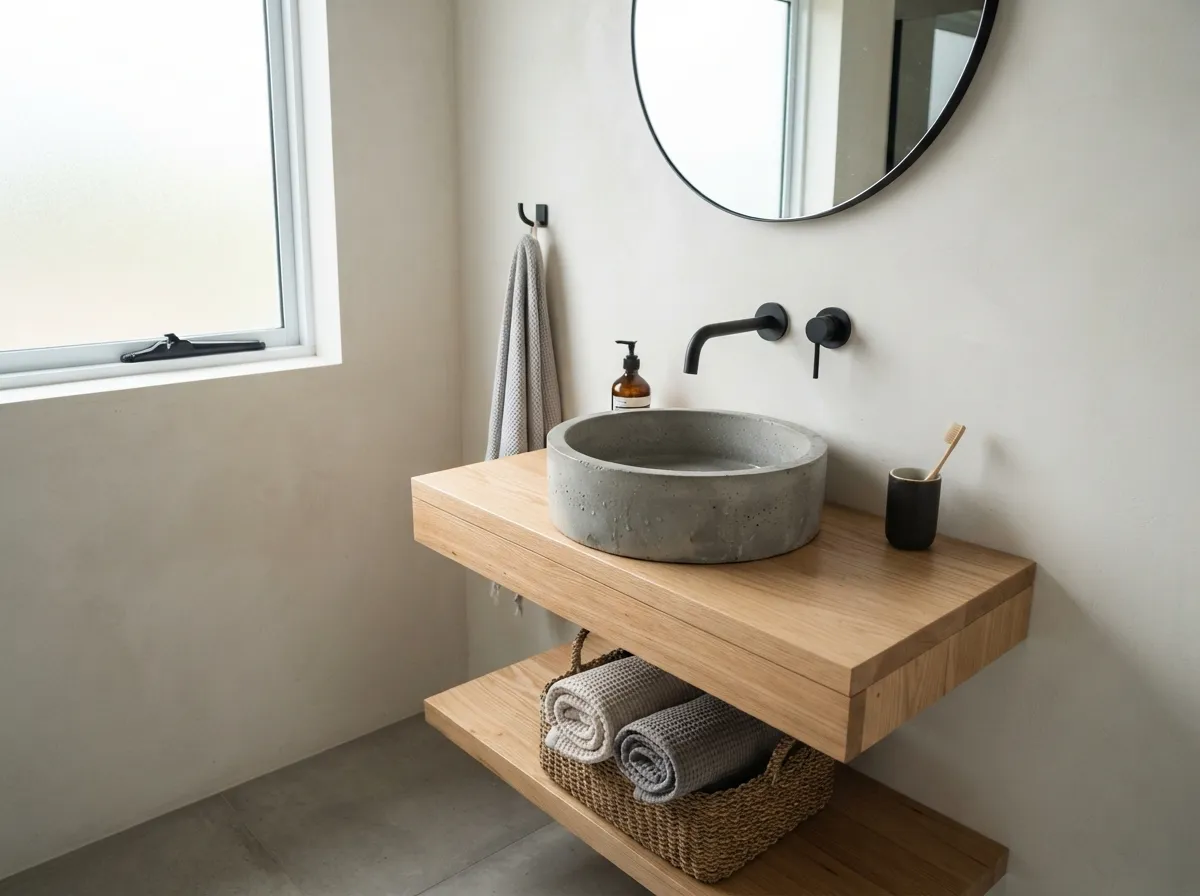 19. Minimalist Concrete Sinks
