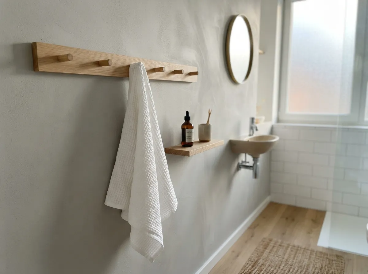27. Minimalist Peg Rail Hooks