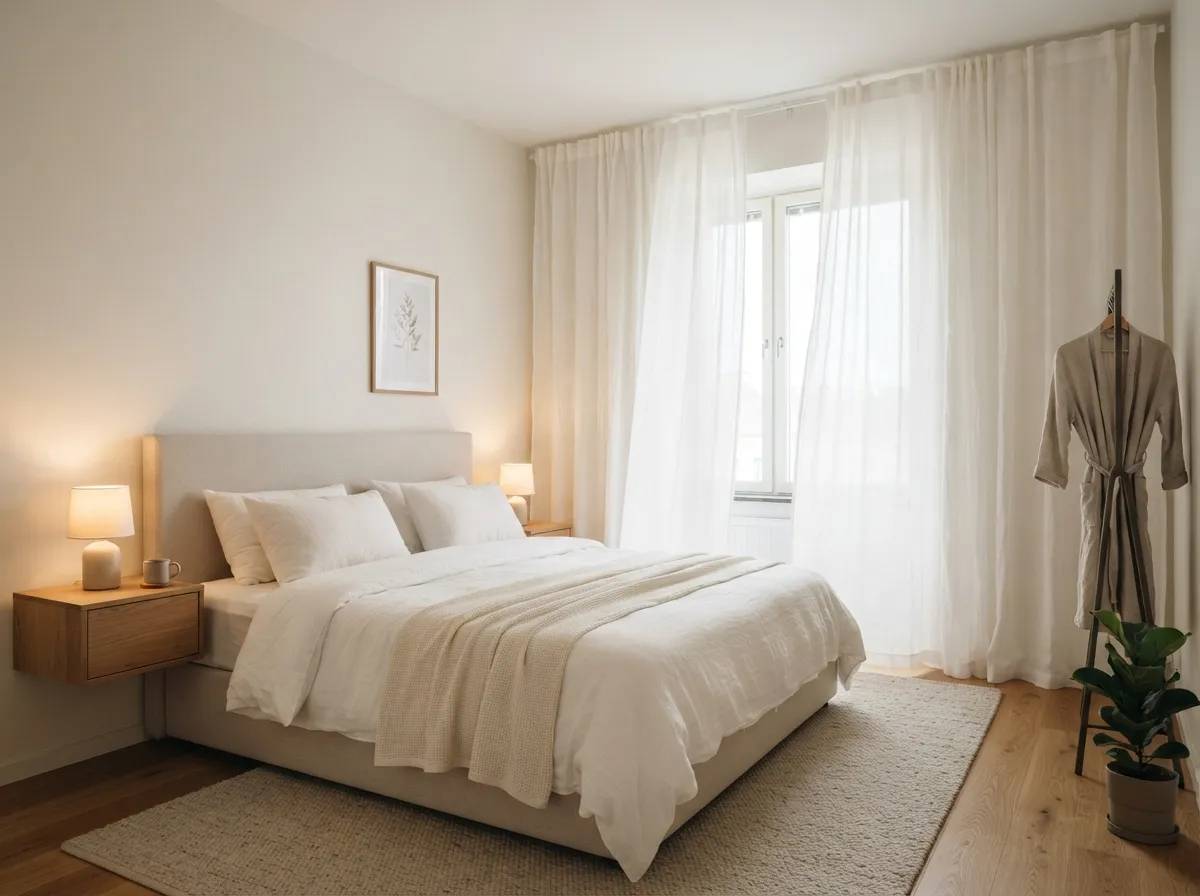 Hang Curtains High and Wide to Create Height
