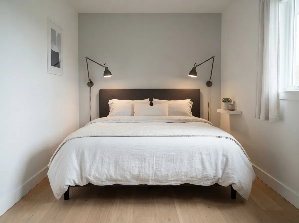 Use Wall-Mounted Reading Lights to Free Up Surfaces