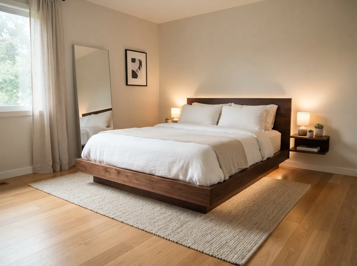 Choose a Low-Profile Bed Frame to Enhance Openness