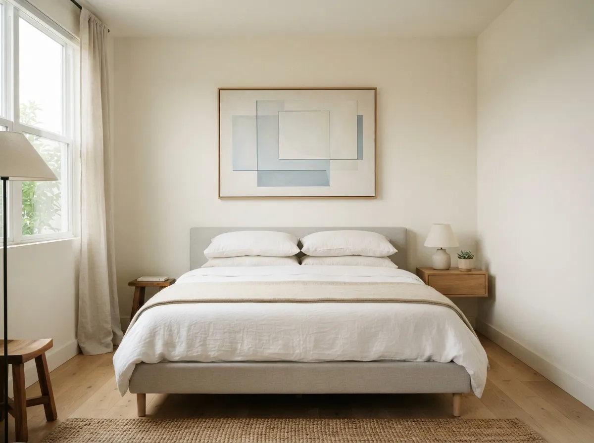 Select Minimalist Artwork or a Single Statement Piece