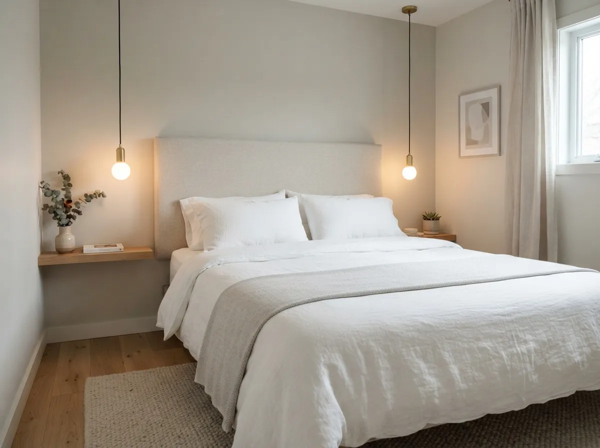 Select a Headboard That Is Streamlined or Wall-Mounted