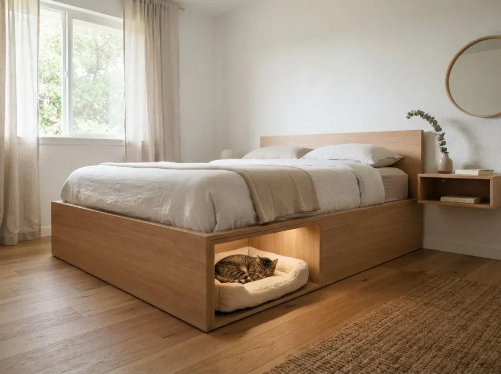 1. Integrated Pet Bed Nooks